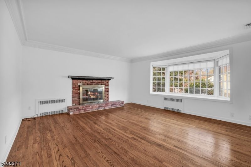 Empty room, Fireplace, Interior, Wood Texture Flooring