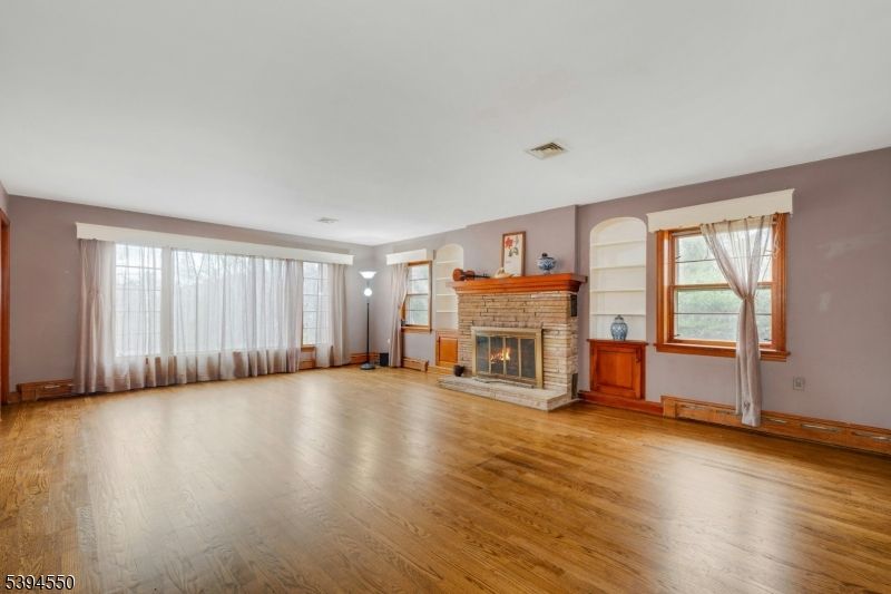 Empty room, Fireplace, Interior, Wood Texture Flooring