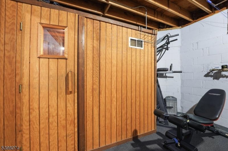 Fitness Equipment, Interior, Wooden Beams, Wooden Ceilings, Wooden Walls