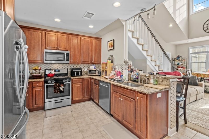 Interior, Kitchen, Recessed Lighting, Stainless Steel Appliances