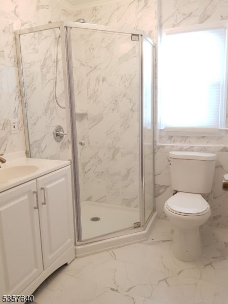 Bathroom, Glass Shower, Interior, Marble, Marble Walls