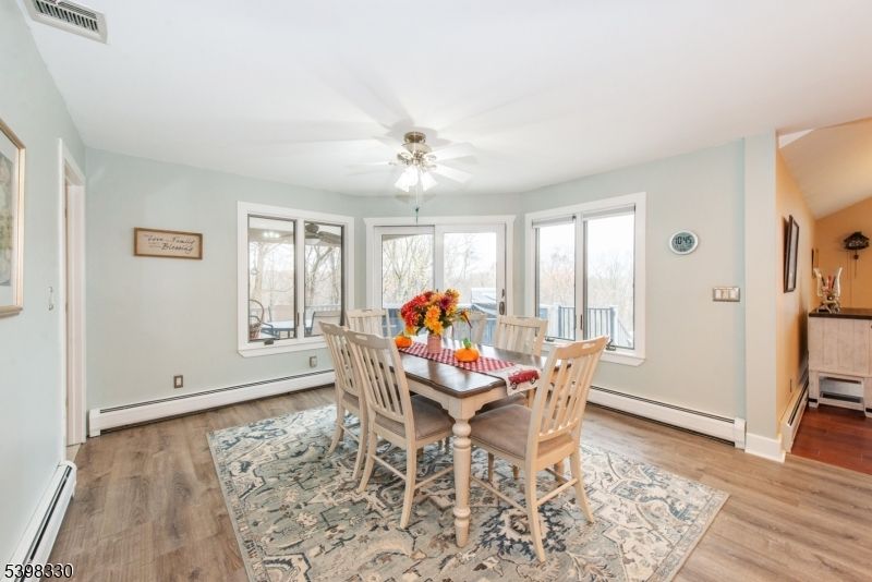 Dining room, Interior, Wood Texture Flooring