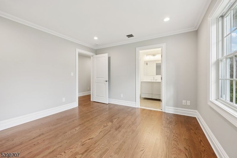 Bathroom, Empty room, Interior, Recessed Lighting, Wood Texture Flooring