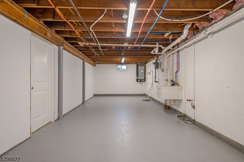 Garage, Interior, Stone Walls, Wooden Beams