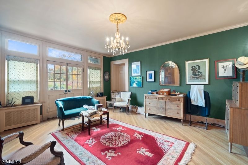 Chandelier, Interior, Living room, Wood Texture Flooring