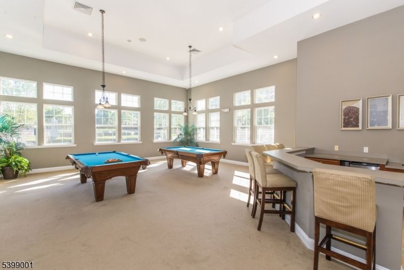 Billiard Table, Chandelier, Game Room, Interior, Pendant Lights, Recessed Lighting