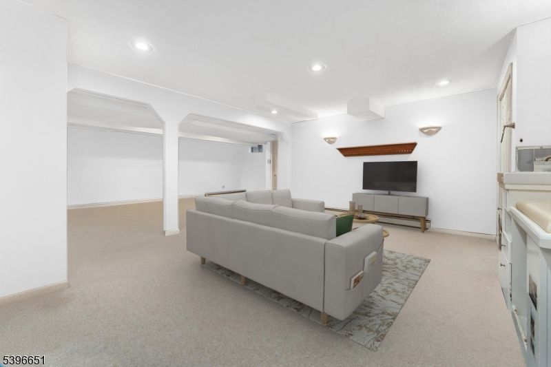 Interior, Living room, Recessed Lighting