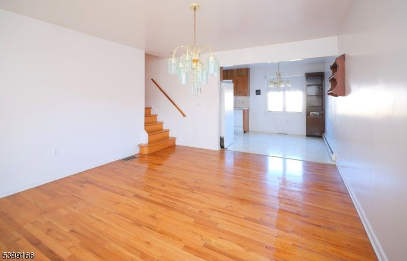 Chandelier, Empty room, Interior, Wood Texture Flooring