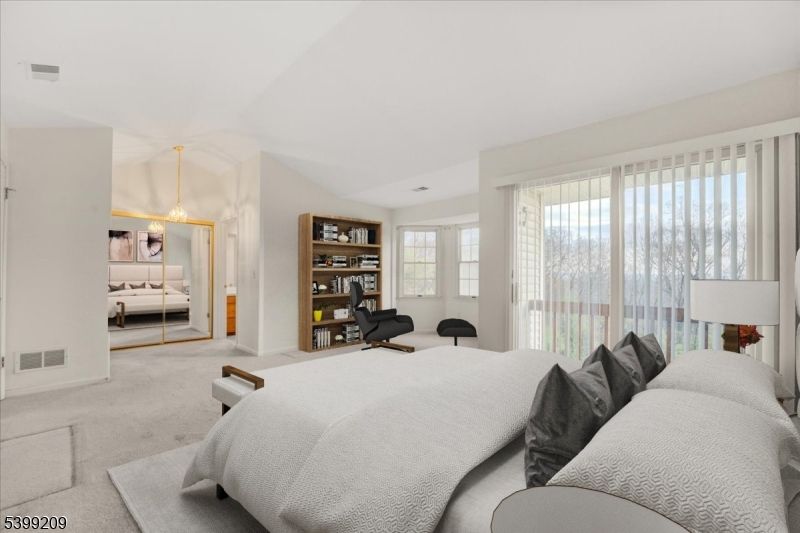 Bedroom, Chandelier, Interior