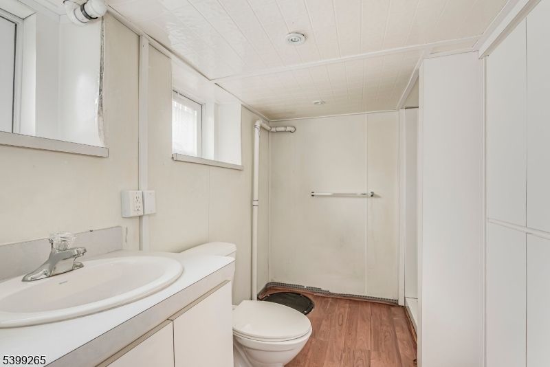 Bathroom, Interior, Recessed Lighting, Wood Texture Flooring