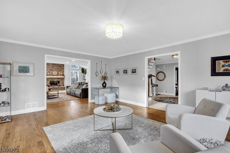 Fireplace, Interior, Living room, Stone Walls, Wood Texture Flooring