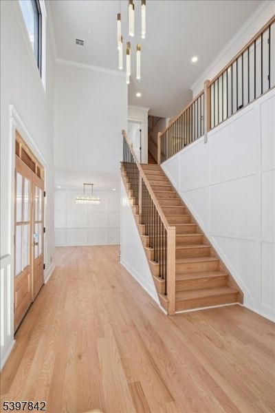 Interior, Pendant Lights, Recessed Lighting, Wood Texture Flooring