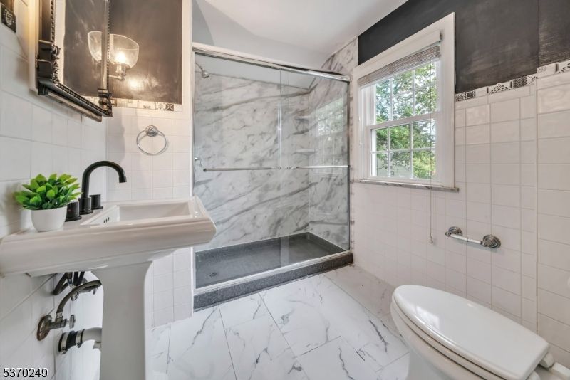 Bathroom, Glass Shower, Interior, Marble, Marble Walls