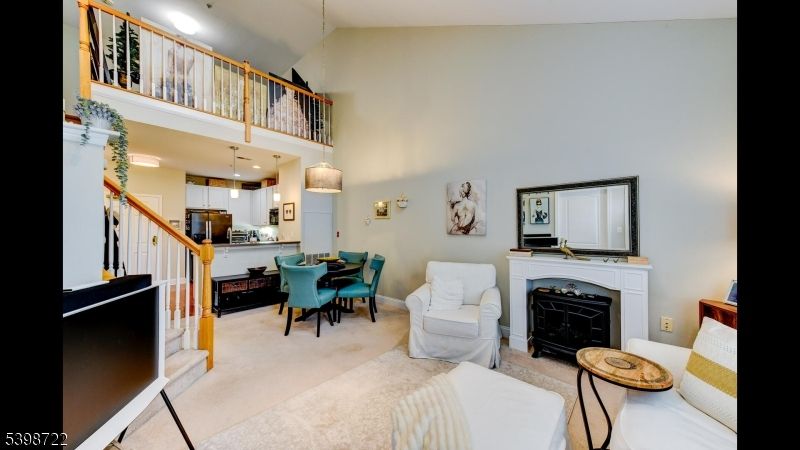 Dining room, Fireplace, Interior, Kitchen, Pendant Lights, Recessed Lighting