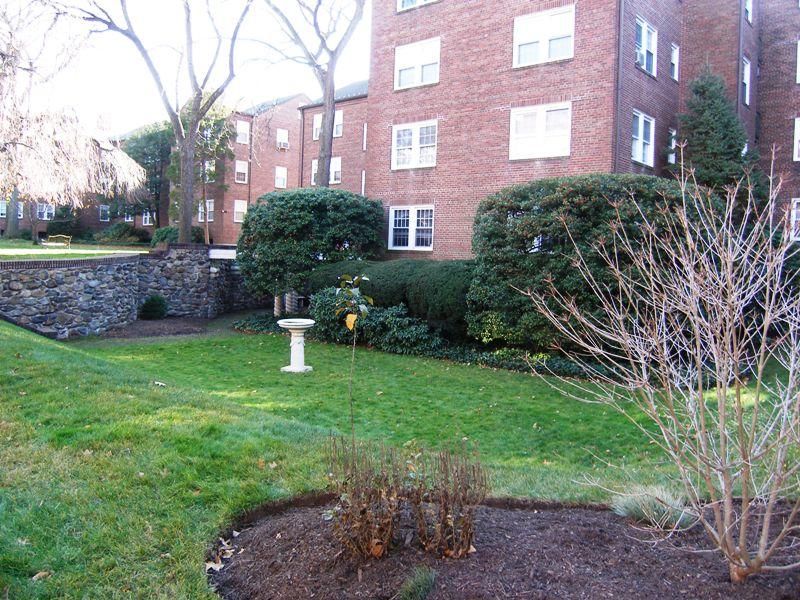 Backyard, Exterior, Facade, Brick Facade, Condo Building