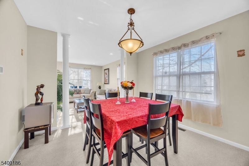 Dining room, Interior, Living room, Pendant Lights, Recessed Lighting