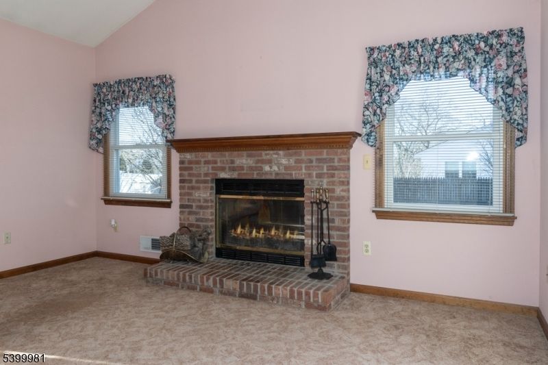 Empty room, Fireplace, Interior