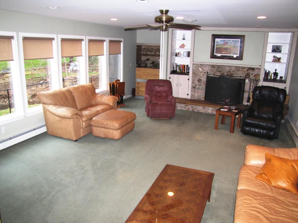 Fireplace, Interior, Living room, Recessed Lighting