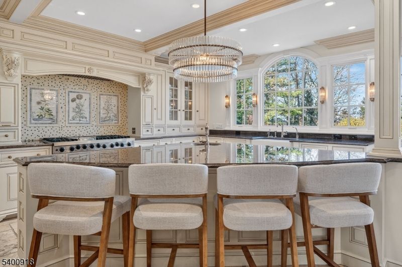 Chandelier, Interior, Kitchen, Recessed Lighting