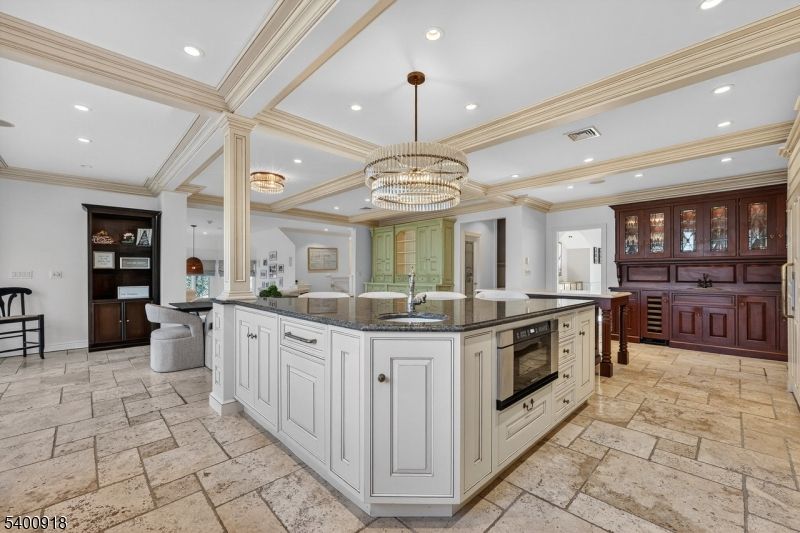 Chandelier, Dining room, Interior, Kitchen, Recessed Lighting