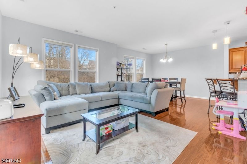 Dining room, Interior, Living room, Pendant Lights, Wood Texture Flooring