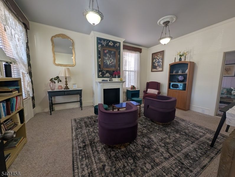 Fireplace, Interior, Living room, Pendant Lights