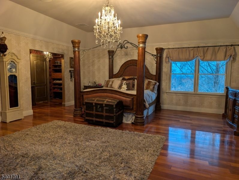 Chandelier, Interior, Wood Texture Flooring