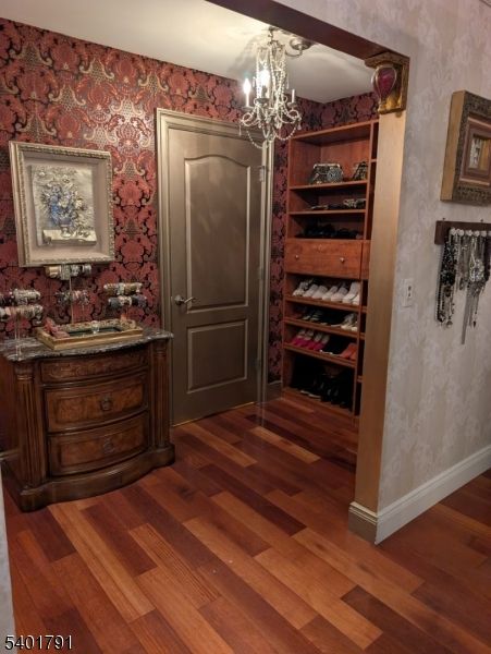 Chandelier, Interior, Wood Texture Flooring