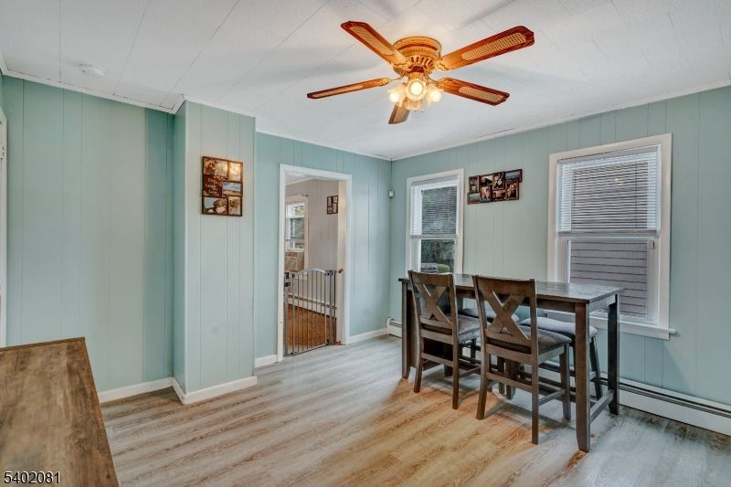 Dining room, Interior, Wood Texture Flooring