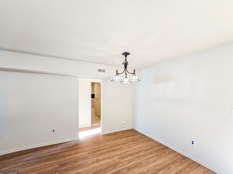Chandelier, Empty room, Interior, Wood Texture Flooring