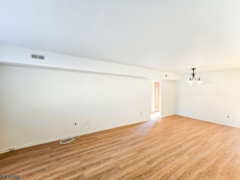Chandelier, Empty room, Interior, Wood Texture Flooring