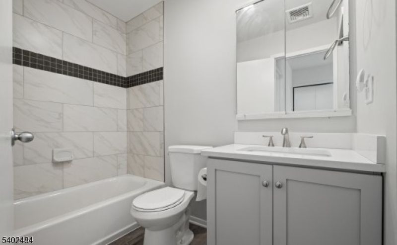 Bathroom, Interior, Marble Walls, Wood Texture Flooring