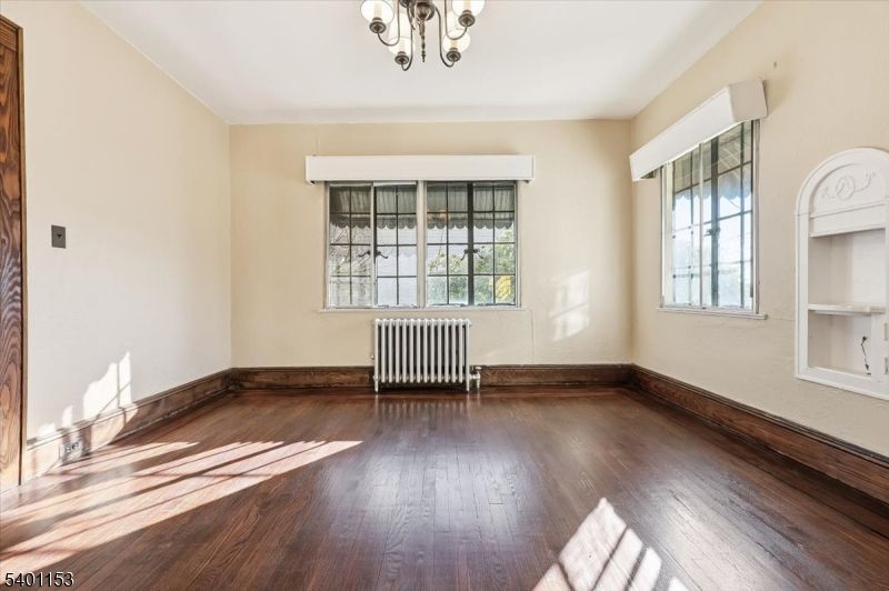 Chandelier, Empty room, Interior, Wood Texture Flooring
