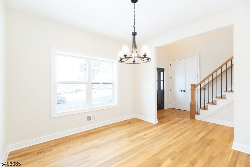 Chandelier, Empty room, Interior, Wood Texture Flooring