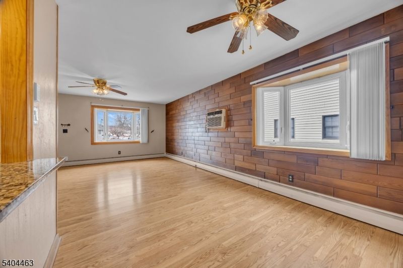 Empty room, Interior, Stone Walls, Wood Texture Flooring