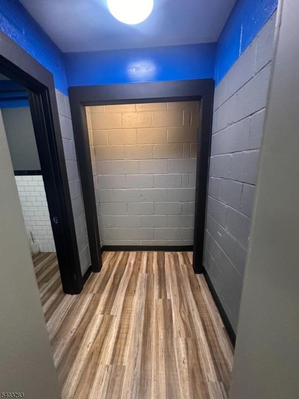 Empty room, Interior, Stone Walls, Wood Texture Flooring