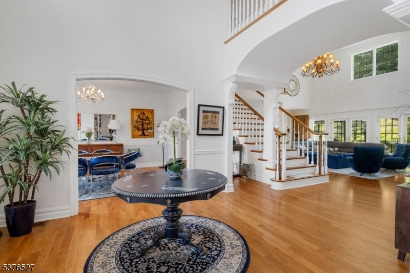 Chandelier, Interior, Living room, Wood Texture Flooring