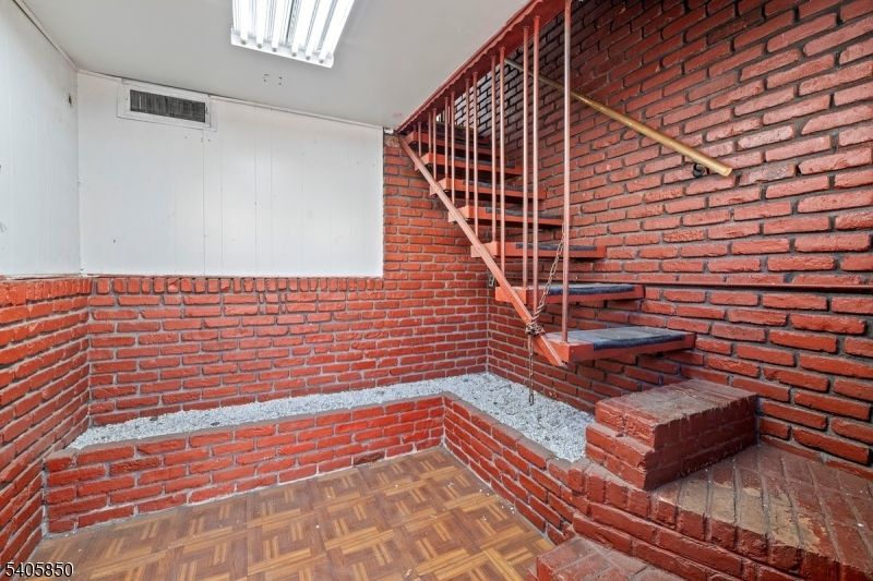 Interior, Stone Walls, Wood Texture Flooring