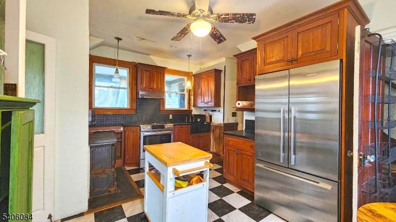 Interior, Kitchen, Pendant Lights, Stainless Steel Appliances
