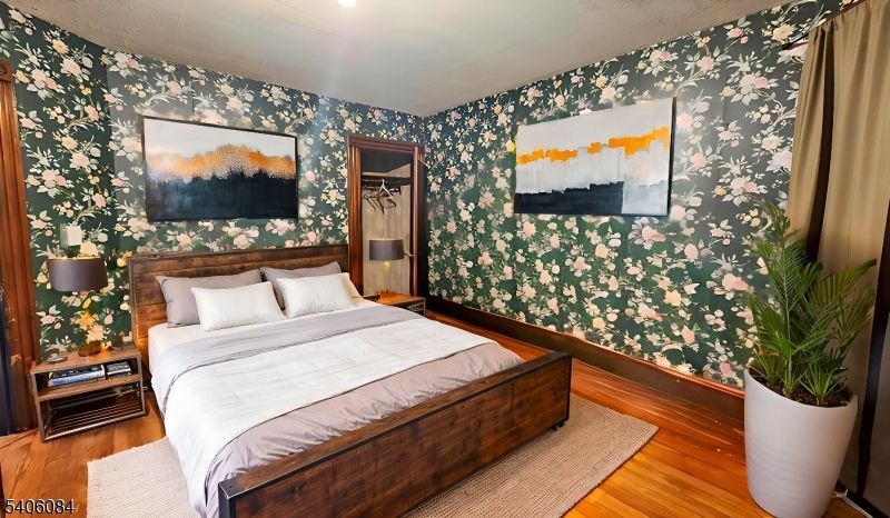 Bedroom, Interior, Wood Texture Flooring