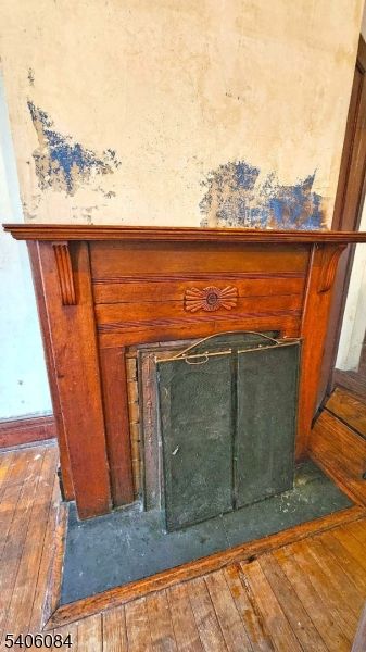 Fireplace, Interior, Wood Texture Flooring