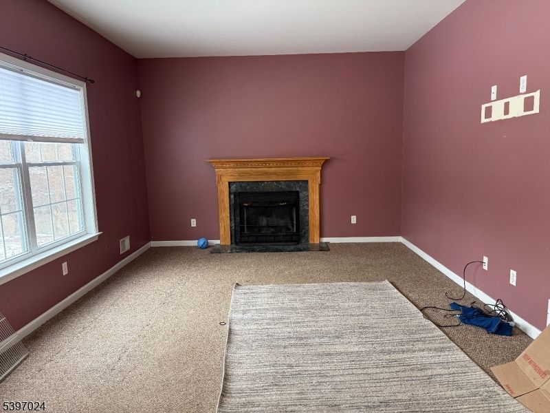 Empty room, Fireplace, Interior