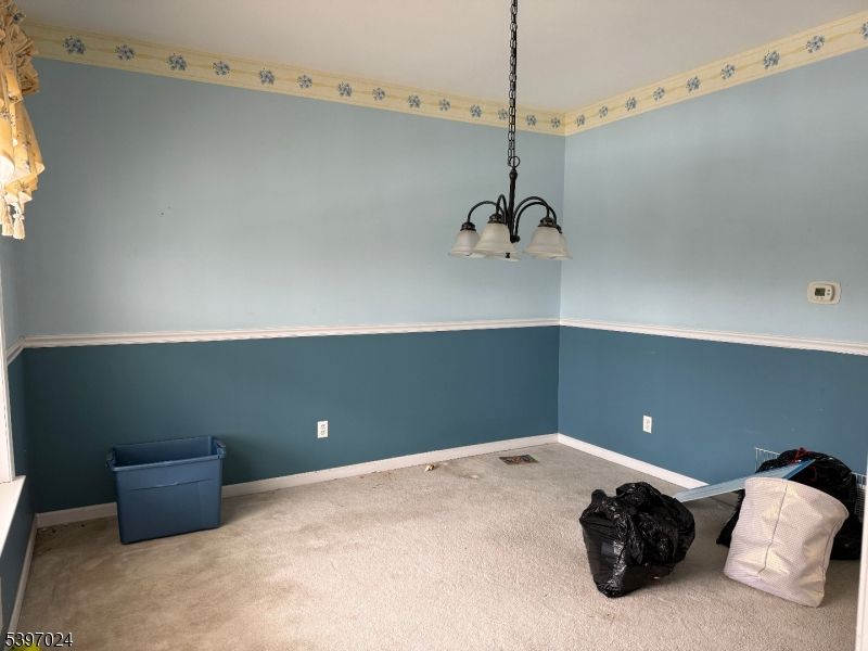 Chandelier, Empty room, Interior
