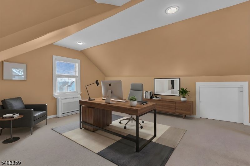Home Office, Interior, Recessed Lighting