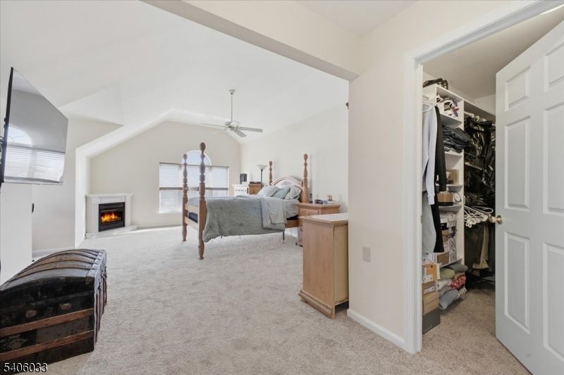 Bedroom, Fireplace, Interior