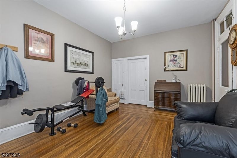 Chandelier, Fitness Equipment, Interior, Pendant Lights, Wood Texture Flooring