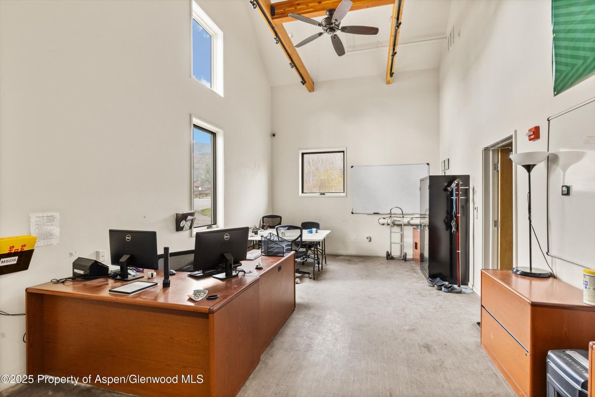Home Office, Interior, Wooden Beams