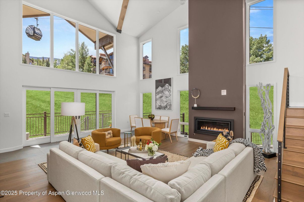 Fireplace, Interior, Living room, Wooden Beams, Wood Texture Flooring