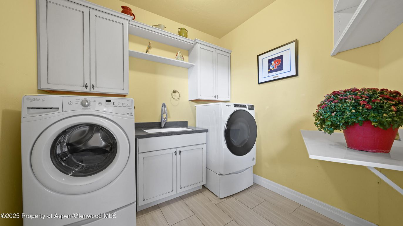 Interior, Washer, Wood Texture Flooring