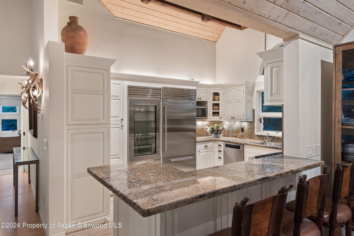 Interior, Kitchen, Stainless Steel Appliances, Wooden Ceilings, Wood Texture Flooring
